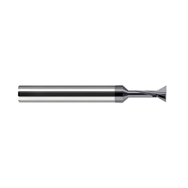 1/2 in. dia. x 0.01 in. Radius x 3/8 in. Neck x 90 deg. included Carbide Dovetail Cutter, 3 Flutes